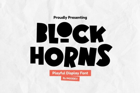 Block Horns Font: Bold Display Type for Digital Campaigns