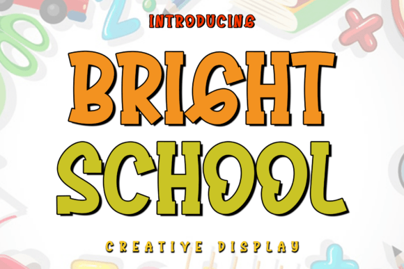 Bright School Font: Playful Display Typography for Web