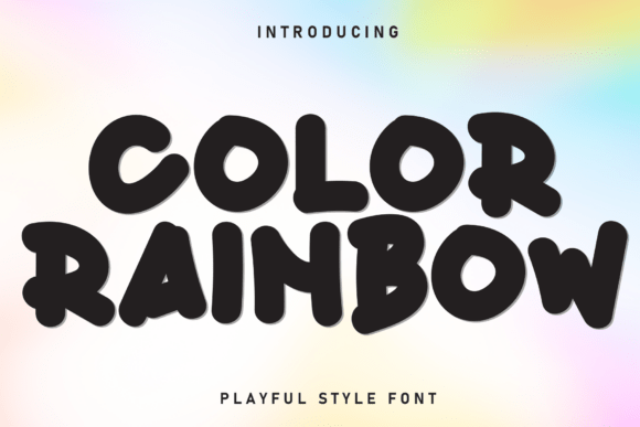 Color Rainbow: A Handmade Font for Creative Charm