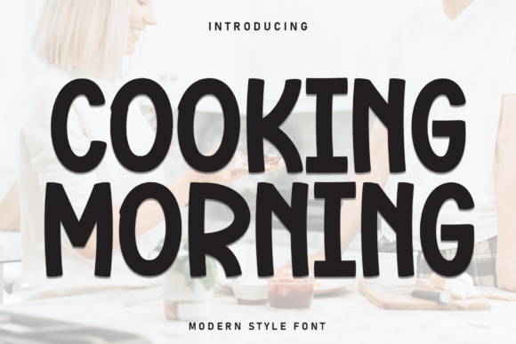 Cooking Morning Font: Sweet Handwritten Charm for Crafts