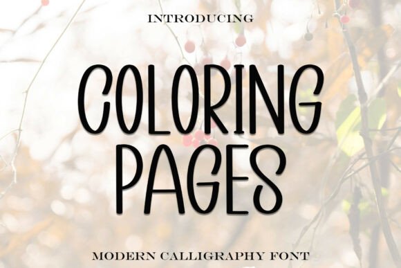 Enhance Your Brand with the Elegant Coloring Pages Font