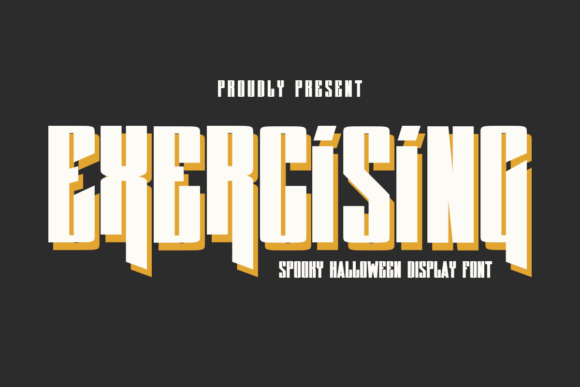 Exercising Font: A Spooky Display Typeface Review