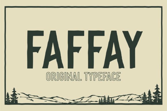 Faffay Font: Vintage Charm for Handmade Products