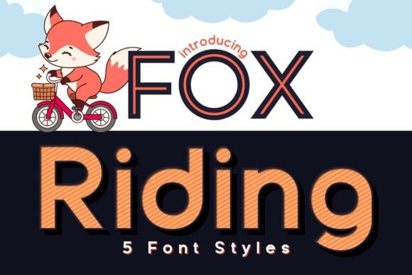 Fox Riding Font: A Display Typeface for Brand Identity