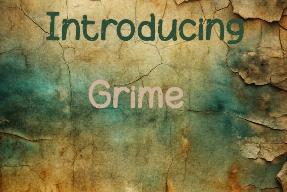 Grime Font: Edgy Display Type for Makers