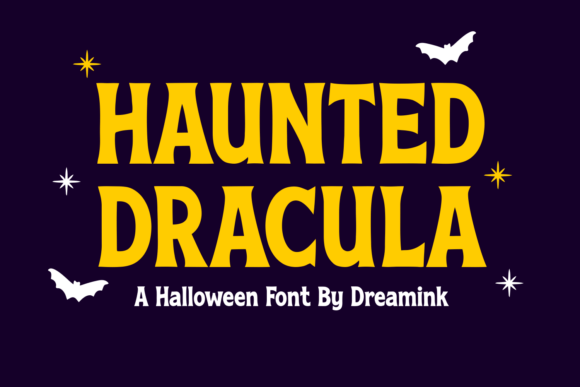 Haunted Dracula Font for Spooky Craft Projects
