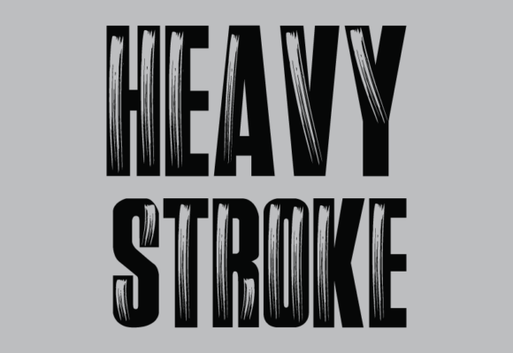 Heavy Stroke Font: Bold Typography for Handmade Products