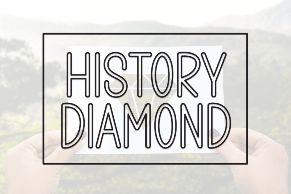 History Diamond Font for Fun Craft Projects