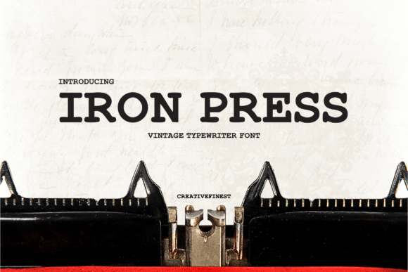 Ironpressfont: A Vintage Display Font for Makers