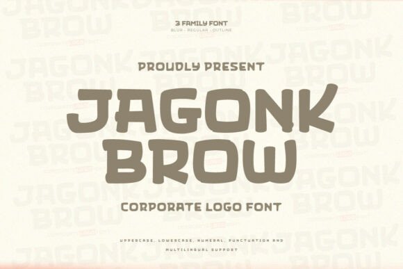 Jagonk Brow: A Bold and Modern Font for Distinctive Branding