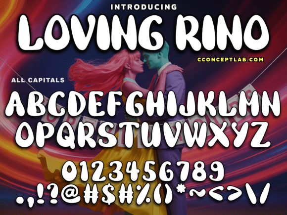 Loving Rino Font: A Groovy Typeface for Makers