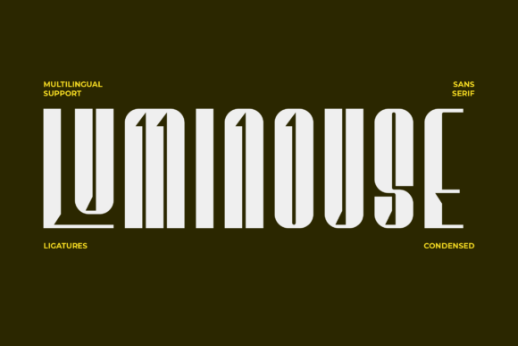Luminouse Font: A Minimalist Display Typeface for Editorial Design