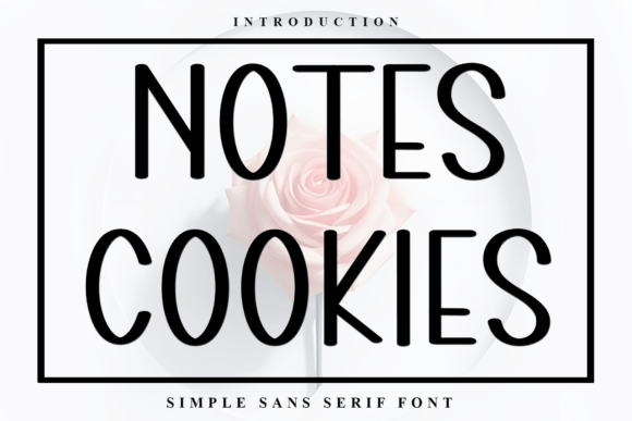 Notes Cookies Font: Soft Branding for Small Business