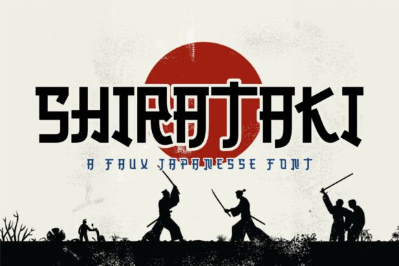 Shirataki Font: Bold Faux-Japanese Style for Crafters
