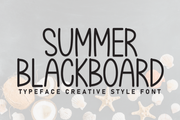 Summer Blackboard Font: A Casual Display Typeface for Branding
