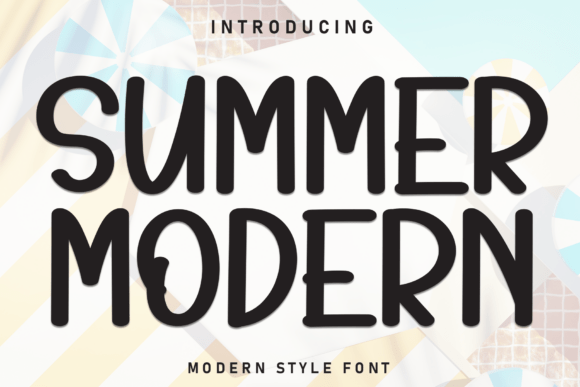 Summer Modern Font for Casual Craft Projects