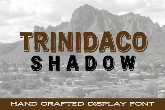 Trinidaco Shadow Font Review: Raw Texture for Bold Branding