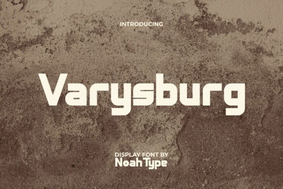 Varysburg Font Review: A Modern Display Typeface for Branding