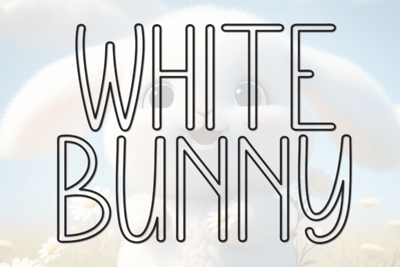 White Bunny Font: A Handwritten Display Typeface for Branding