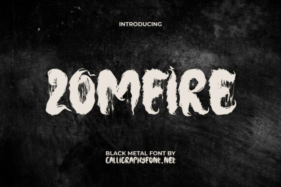 Zomfire Font: Testing a Black Metal Typeface in Web Design